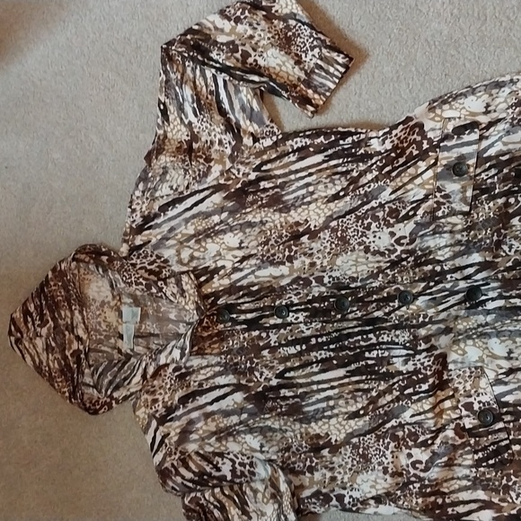 Zenergy Chico's hooded windbreaker sz 3 - Picture 1 of 7